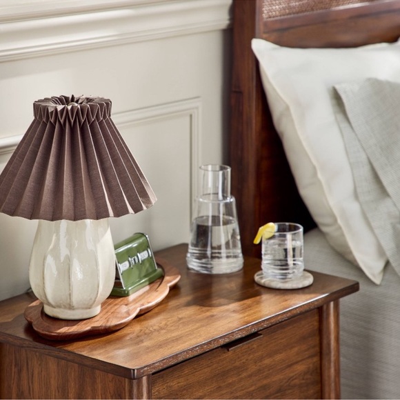 Ceramic with Brown Knife Pleat Shade Accent
Table Lamp Sour Cream-Hearth & Hand™ - Picture 3 of 14